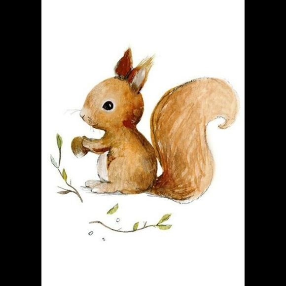 Nursery Decor Wall Art Penguin Koala Elephant Squirrel Panda Nordic 10 Prints - Picture 8 of 11